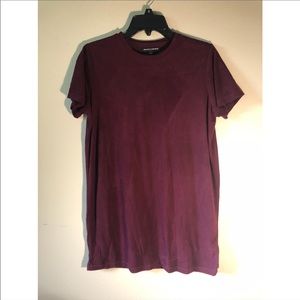 NWOT Brandy Melville Suede T-shirt Dress One Size